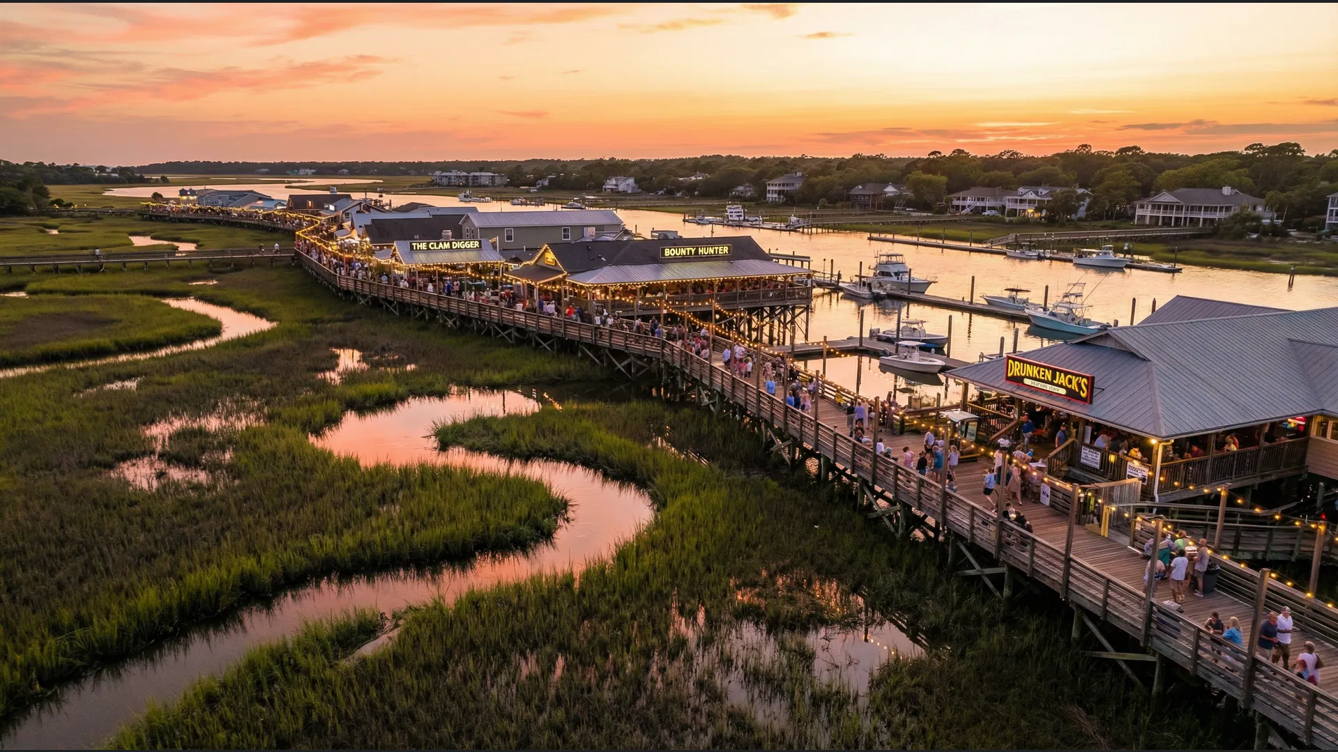 Waterfront dining in the Myrtle Beach area